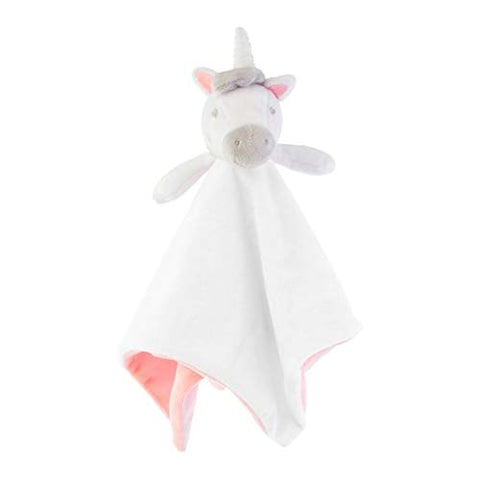 Sass & Belle Evie Unicorn Baby Cuddle Comforter - White & Pink