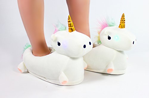 3D Unicorn Slippers LED Light Up 