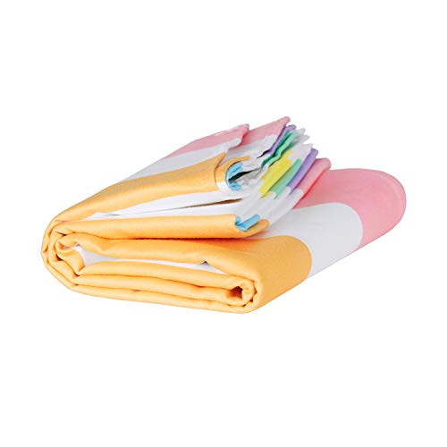 Dock & Bay Rainbow Beach Towels for Travel - Unicorn Waves, Extra Large (200x90cm)