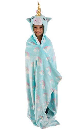 Hooded Unicorn Blanket For Kids