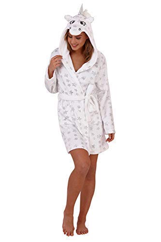 Loungeable Adults Silver Star Unicorn Robe - Large