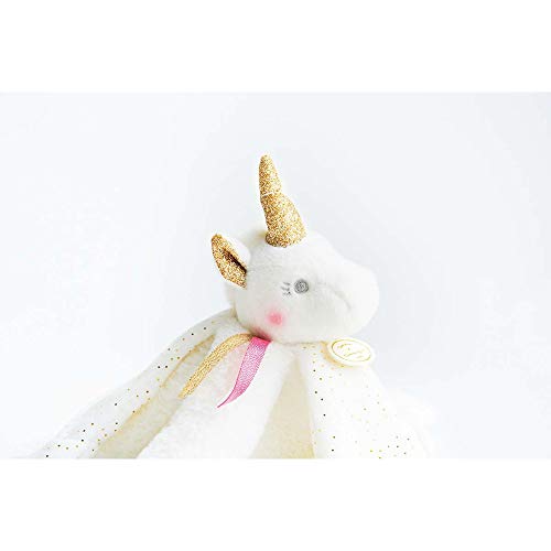 Unicorn White & Gold Baby Comforter