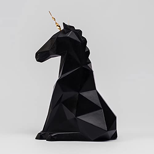 Geometric Unicorn Candle | Unicorn Skeleton 