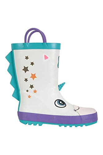 Unicorn Wellington Boots Girls With Stars