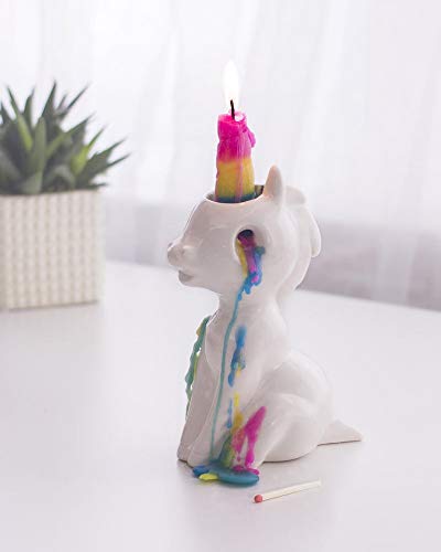 Crying Unicorn Candle