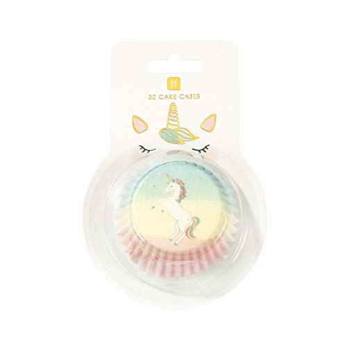 Unicorn Cupcake Cases - Pack of 30 (Pastel Colours)