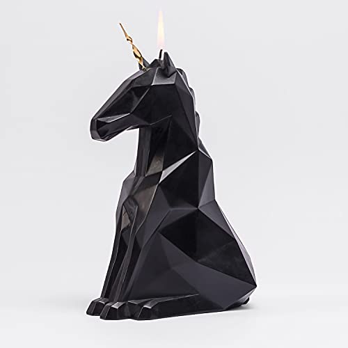 PyroPet Unicorn Skeleton Candle | Geometric Style
