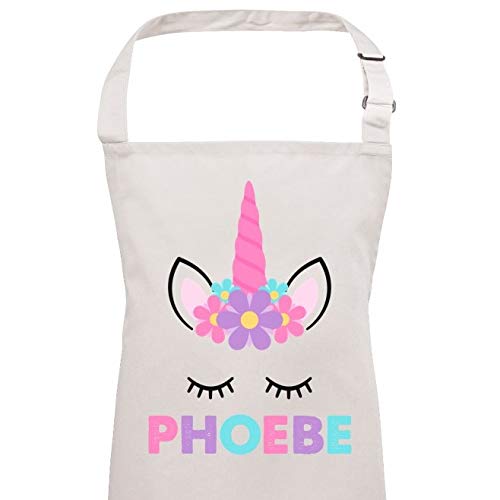 Girls Personalised Name Unicorn Apron | 3-10 Years | Gift Idea