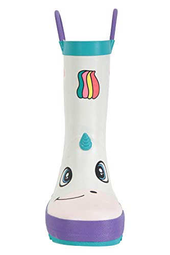 Unicorn Wellie Boots For Girls White