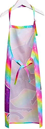 Unicorn Rainbow Kids Baking Apron & Chef Hat | Adjustable