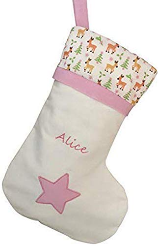 Personalised Unicorn Christmas Stocking | Handmade In UK | Embroidered Name