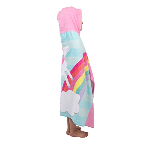 Unicorn & Rainbow Hooded Towel