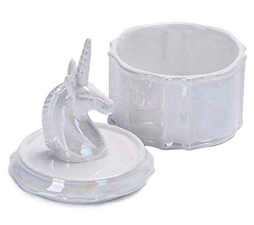 Beautiful Unicorn Jewellery Box Pearlised
