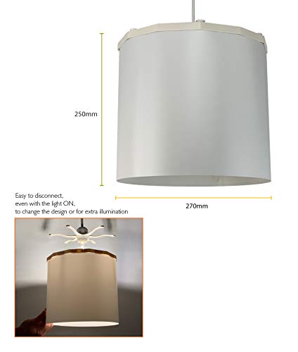 Unicorn and Rainbows White Lampshade ideal for Children's room and Nursery Ceiling Pendant