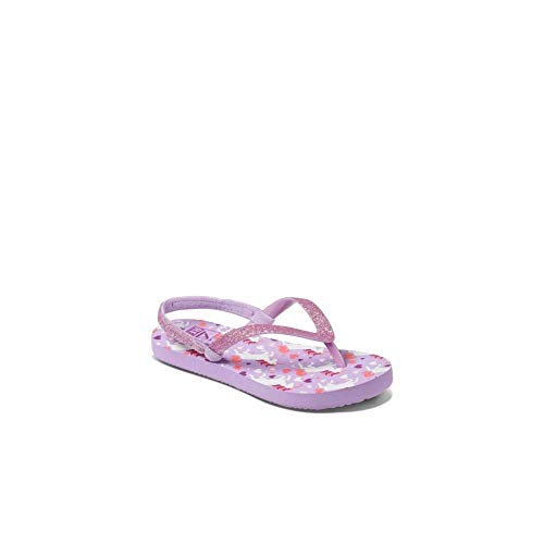 Reef | Girls Little Stargazer Prints Sandals | Unicorn Design | Lilac 