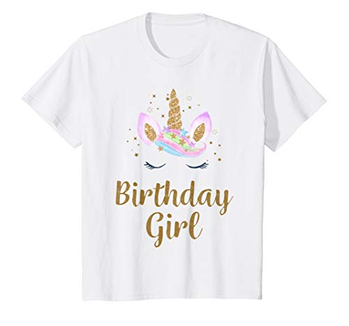 Super Cute Unicorn Birthday Outfit T-Shirt | For Girls