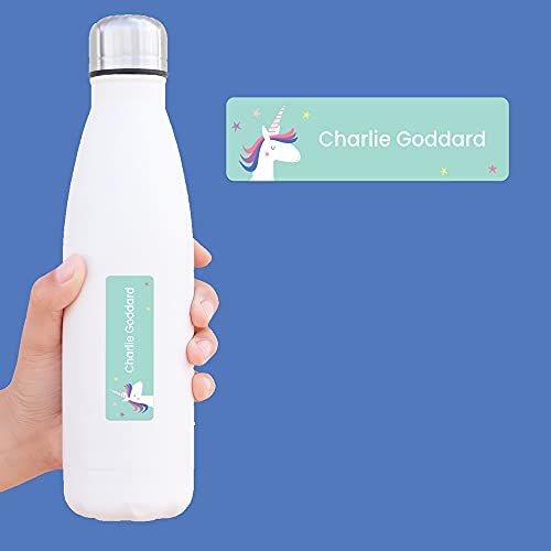 Kids Unicorn Name Labels For School