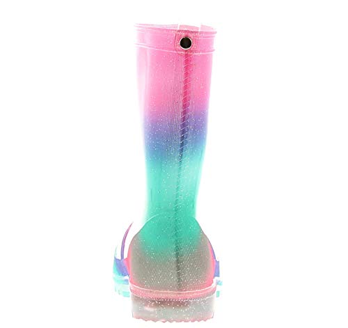 Rainbow Glitter Wellington Boots | Kids 