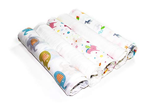 Unicorn Rainbow Friends Set of 5 Ultrasoft Muslin Squares