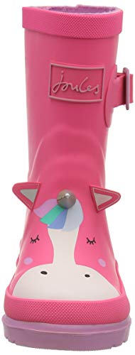 Joules Pink Baby Girls Unicorn Wellington Boot