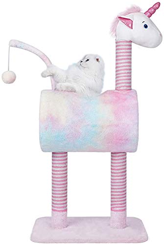 Pastel Unicorn Scratching Post | Tie Dye Effect