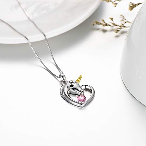 Sterling Silver Unicorn Necklace 