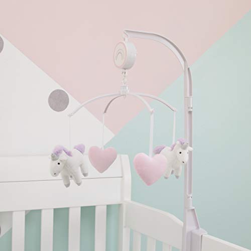 Unicorn Cot Mobile Pink, Lavender Colours