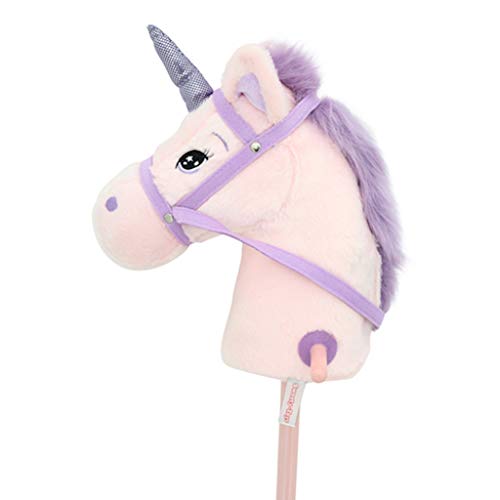 Lilac & Pink Unicorn Hobby Horse 100cm Gift