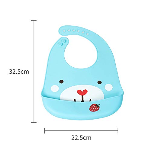 Pink Unicorn Silicone Bib for Babies & Toddlers | Waterproof with Training Spoon