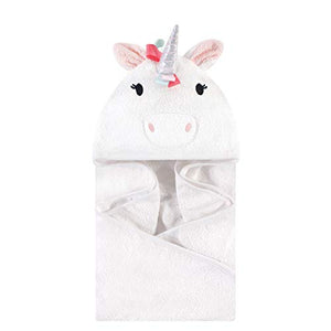 Hudson Baby Hooded Towel, Rainbow Unicorn, One Size