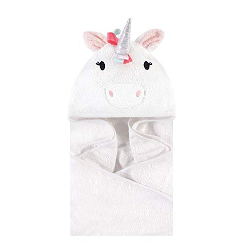 Hudson Baby Hooded Towel, Rainbow Unicorn, One Size