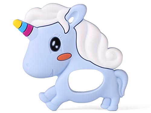 Unicorn Teething Toy for Baby (Blue)