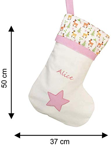 Personalised Unicorn Christmas Stocking | Handmade In UK | Embroidered Name