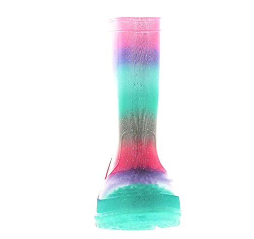 Glittered Rainbow Wellington Boots