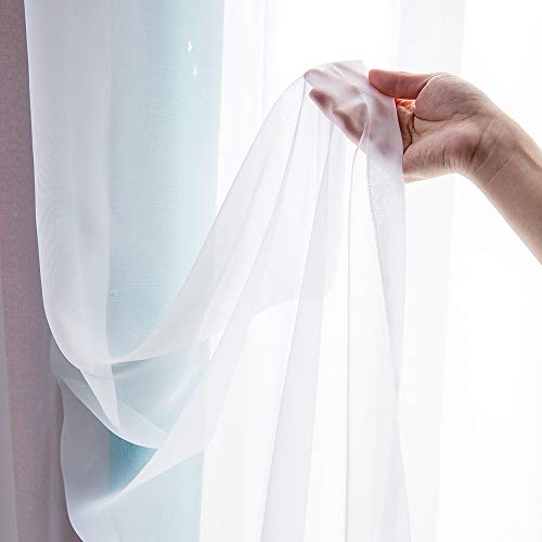 Double Layered Star Cut Out Curtain | Rainbow Coloured