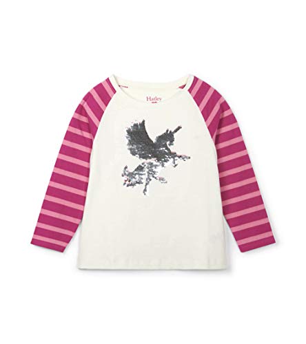 Mythical Unicorn Hatley Girl's Long Sleeve Top - Sequin Applique