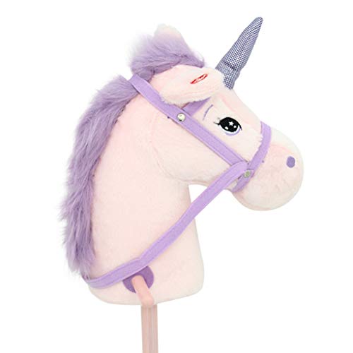 Pink & Lilac Unicorn Hobby Horse 100cm