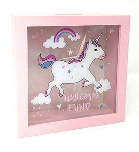 unicorn money box picture frame see through