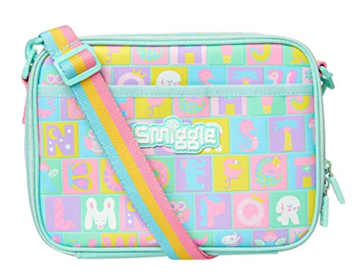 Smiggle Lunchbox 'Magic' Mini Lunch Box W/Strap | Minty Green