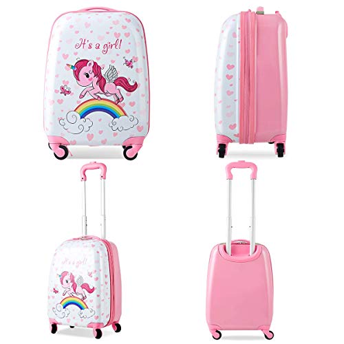 Cute Unicorn Suitcase | Pink