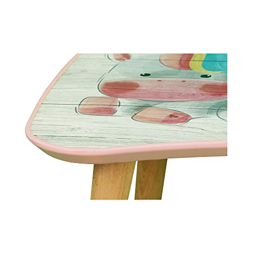 Cute Unicorn Kids Wooden Table 