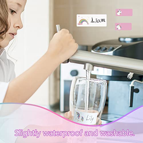 Waterproof Unicorn Name Stickers | No Iron