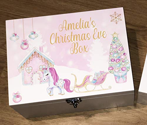 Personalised Name Unicorn Christmas Eve Box