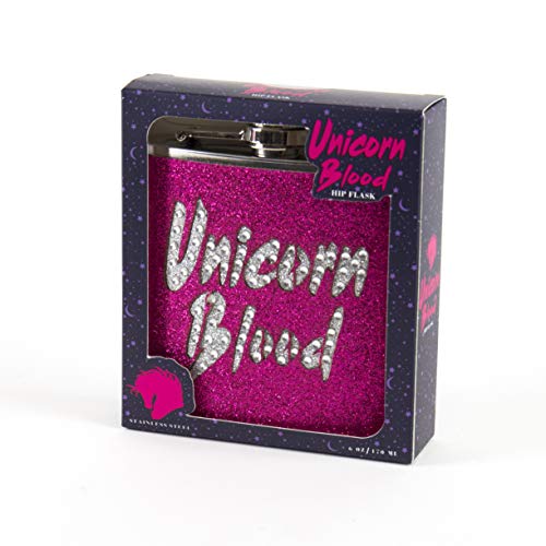 Unicorn Blood Hip Flask | Pink Glitter