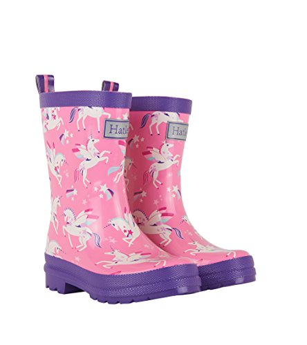 Amazing, trendy - Flying magical unicorn welly boots wellington boots, pink 