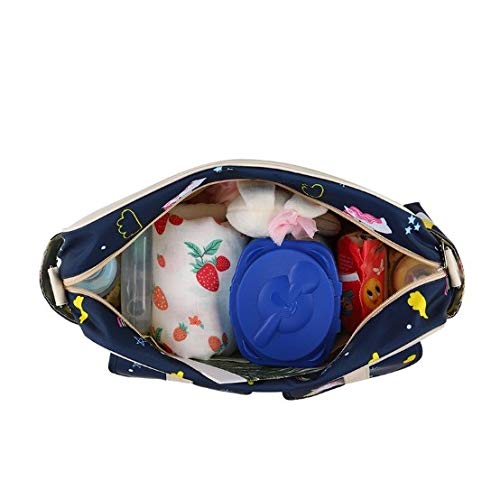 Insular® Multifunctional Waterproof Unicorn Nappy Changing Bag Tote (Navy)