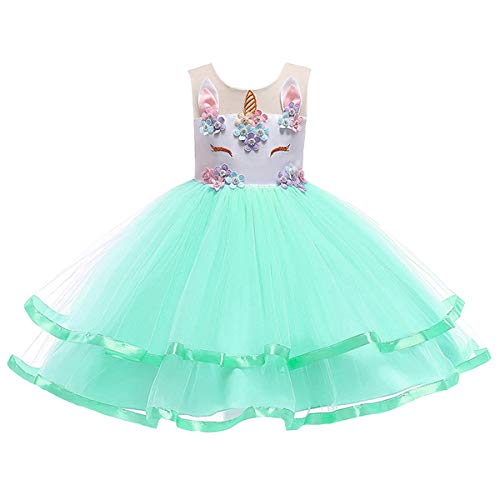 Mint Green Girls Fancy Dress Tulle Skirt 