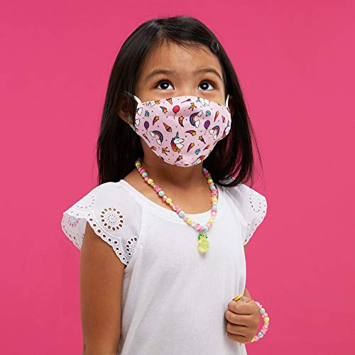 Claire's Unicorn & Ice Cream Face Covering Mask | Kids | Child Ages 3-6 Years