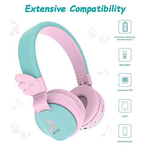 Kids Pastel Pink & Blue Headphones 