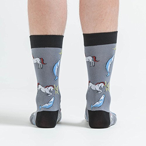 Men's Unicorn Socks - Unicorn Vs Narwhal - Sock it to me.